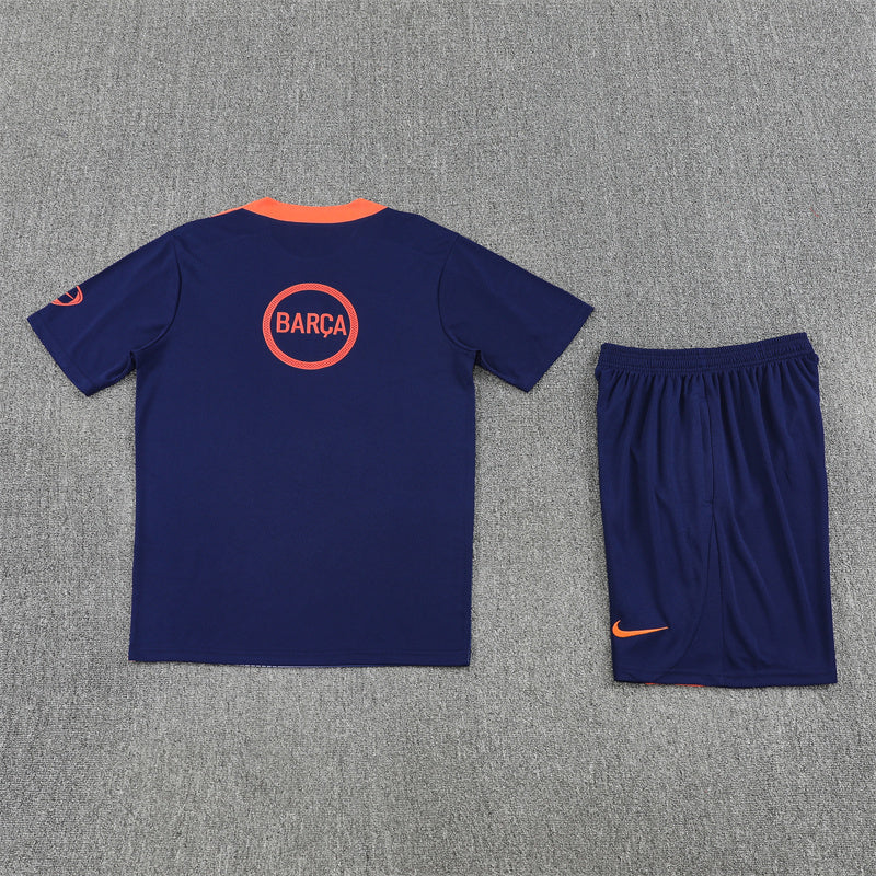 Barcelona Shorts Set-Blue and Navy Blue