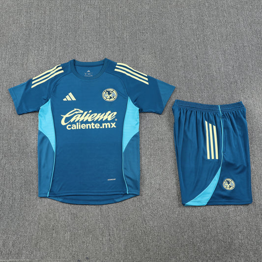 Club America Shorts Set-Blue