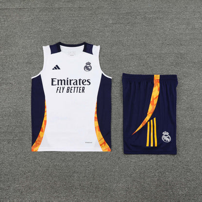 Real Madrid Vest Set-White and Navy Blue