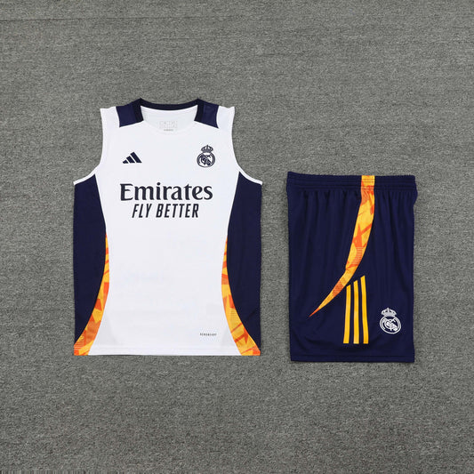 Real Madrid Vest Set-White and Navy Blue