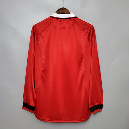 Retro long-sleeved 99/00 Manchester United Champions League version home