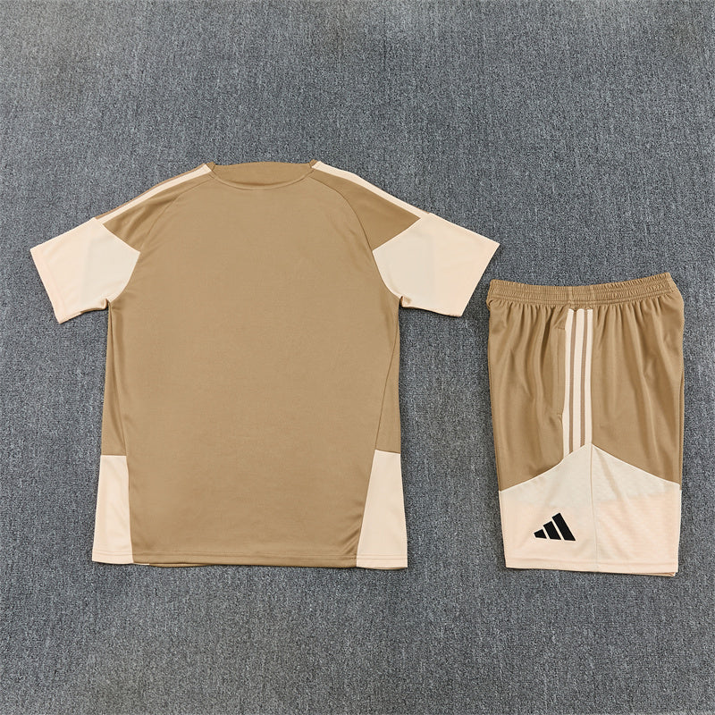 Arsenal Shorts Set-Brown and Cream