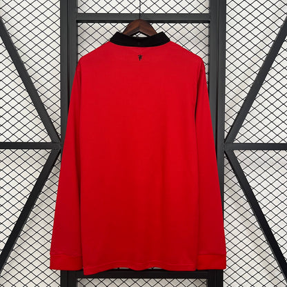 Retro Long Sleeve Manchester United  13/14 Home