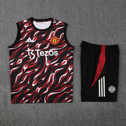 Manchester United Vest Set-Red and Black