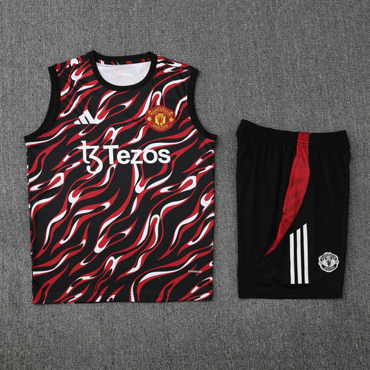 Manchester United Vest Set-Red and Black