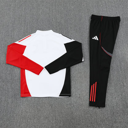 Ajax Tracksuit-White, Red and Black