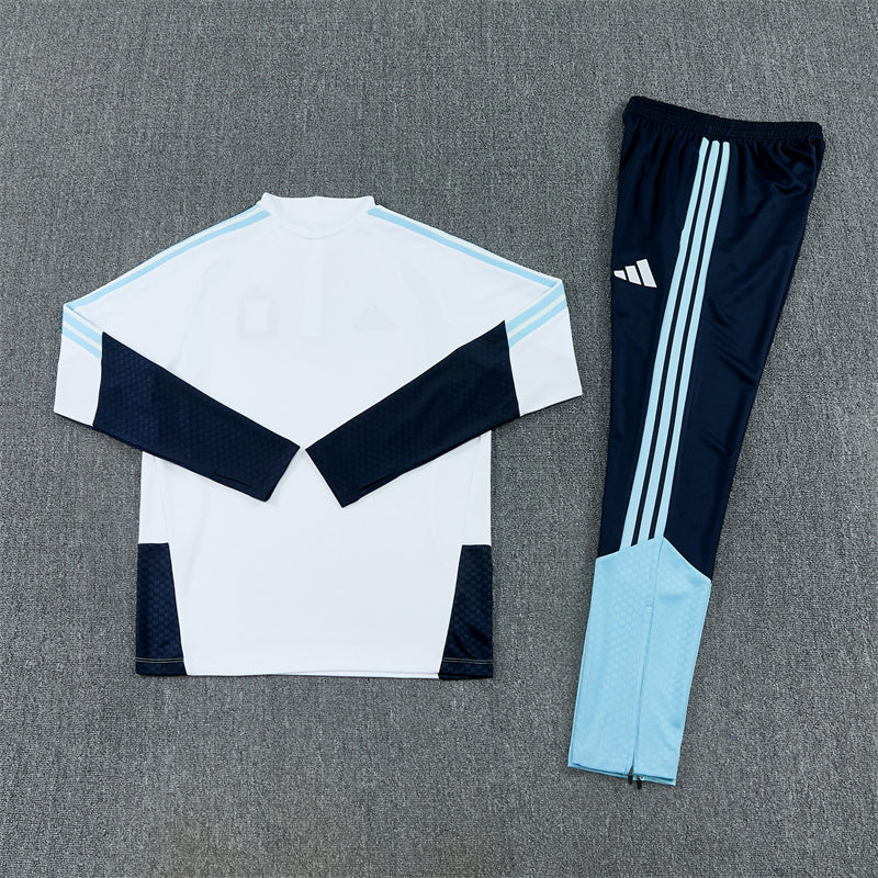 Argentina Tracksuit-White and Navy Blue