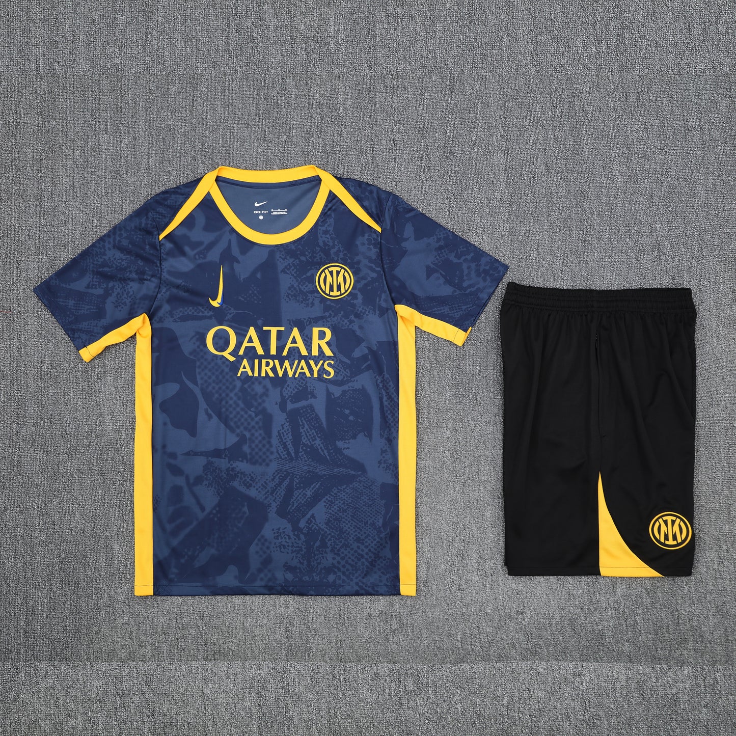 Inter Milan Shorts Set-Navy Blue and Black