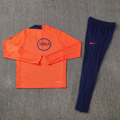 Barcelona Tracksuit-Orange and Navy Blue