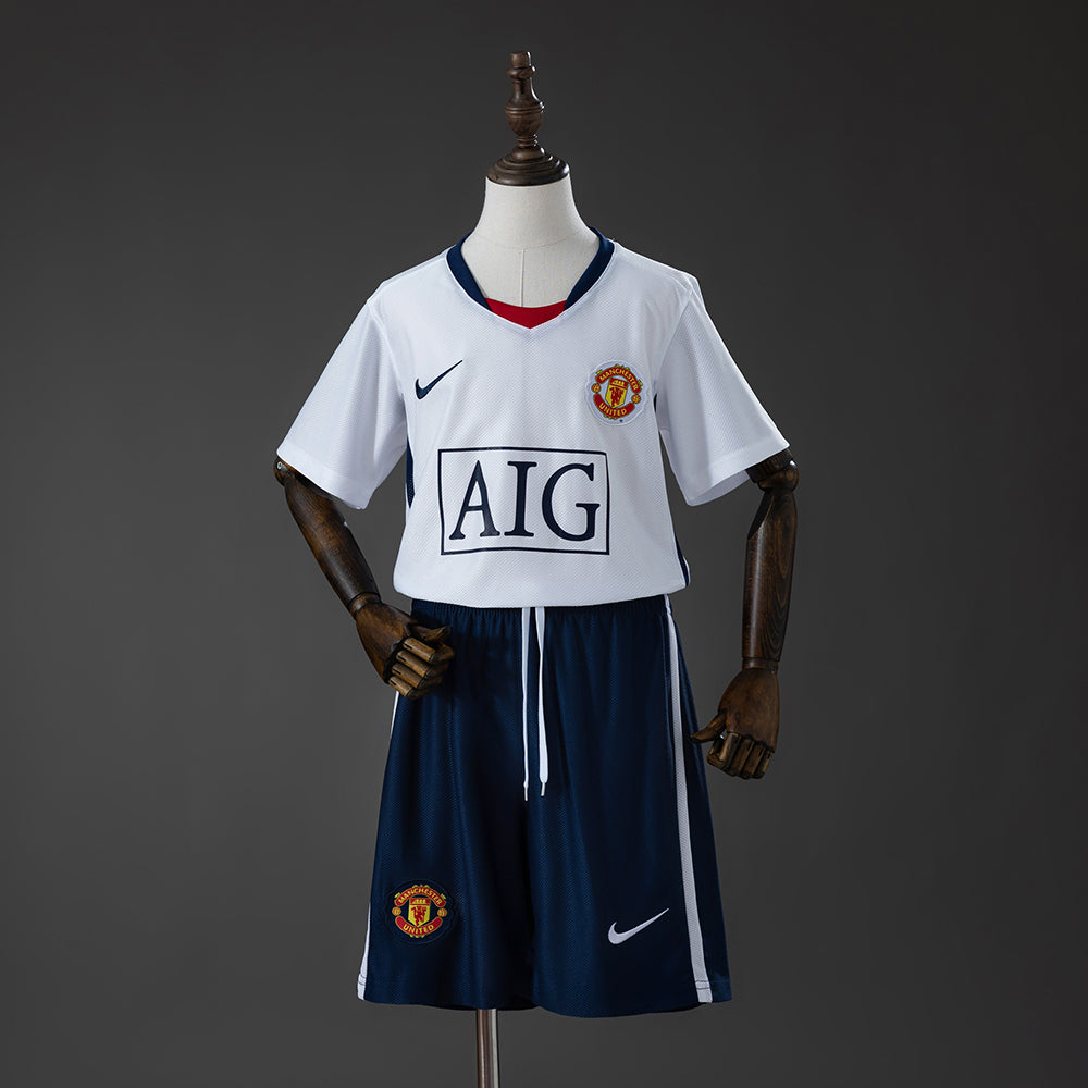 M-U 0809 Away (League Edition) Retro Kids Kit