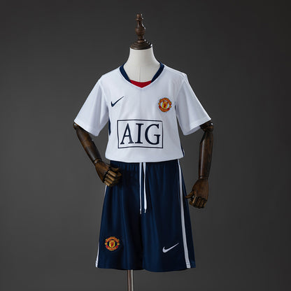 M-U 0809 Away (League Edition) Retro Kids Kit
