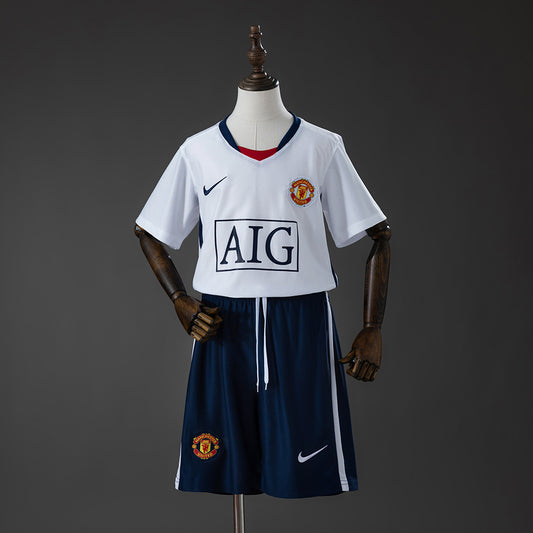 M-U 0809 Away (League Edition) Retro Kids Kit