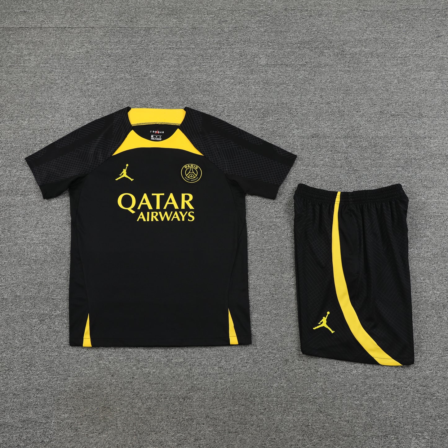 PSG Shorts Set-Black and Yellow