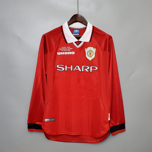 Retro long-sleeved 99/00 Manchester United Champions League version home