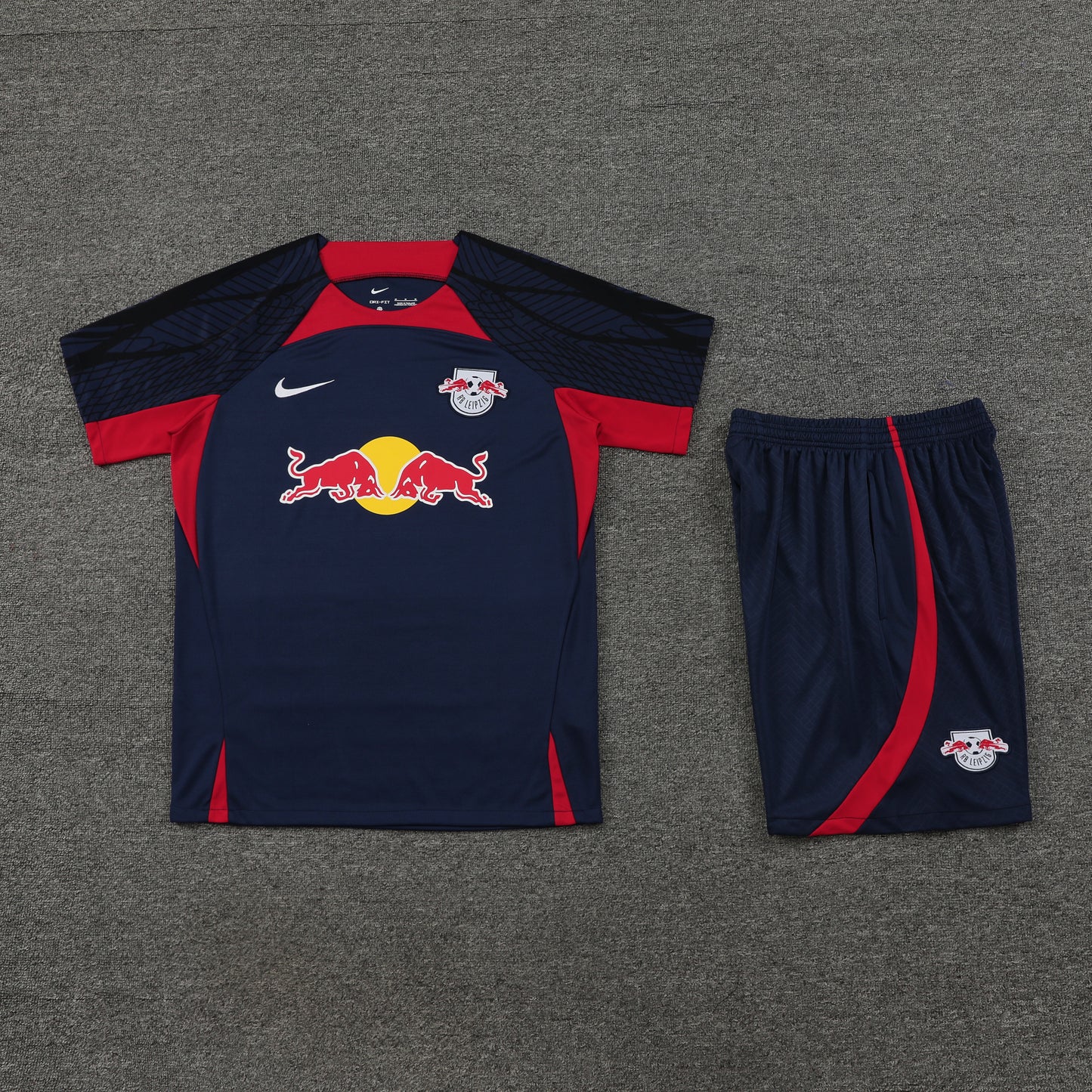 RB Leipzig Shorts Set-Navy Blue and Red