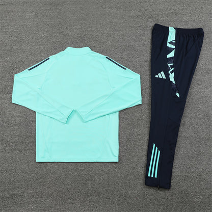 Real Madrid Tracksuit-Light Blue and Black