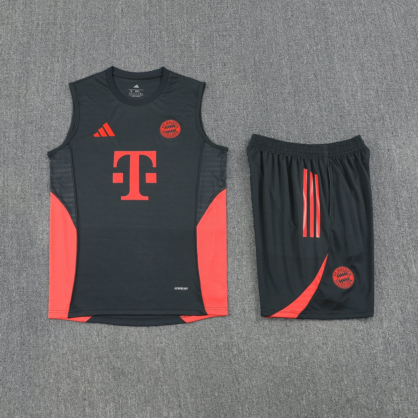 FC Bayern Munich Vest Set-Dark Grey and Orange