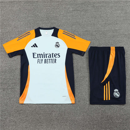 Real Madrid Shorts Set-White, Orange and Black