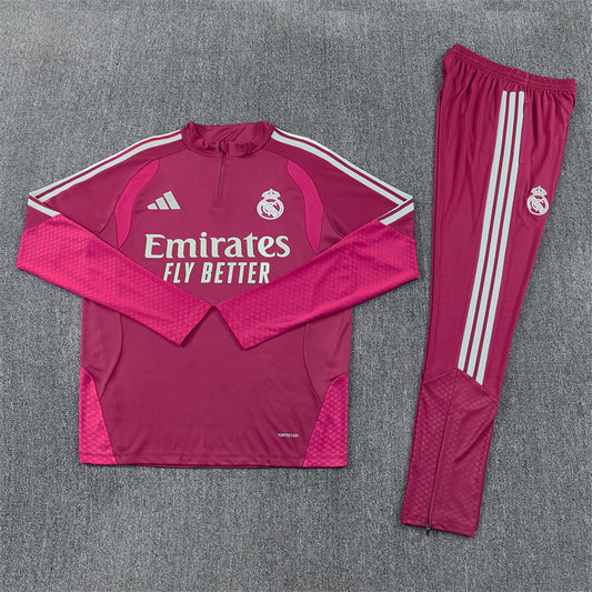 Real Madrid Tracksuit-Pink