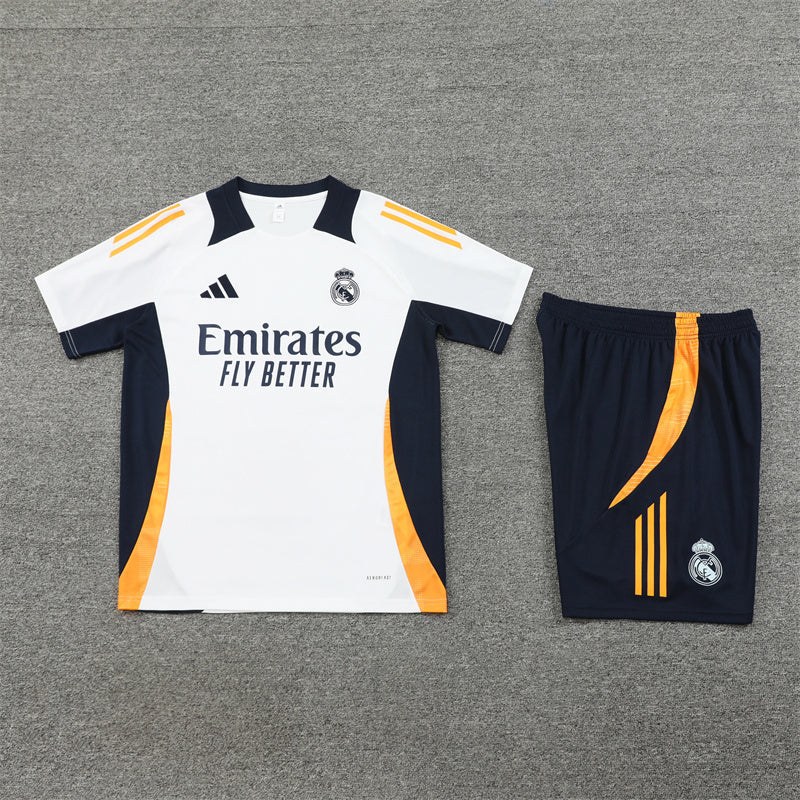 Real Madrid Shorts Set-White, Orange and Black