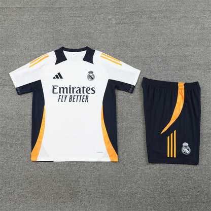 Real Madrid Shorts Set-White, Orange and Black
