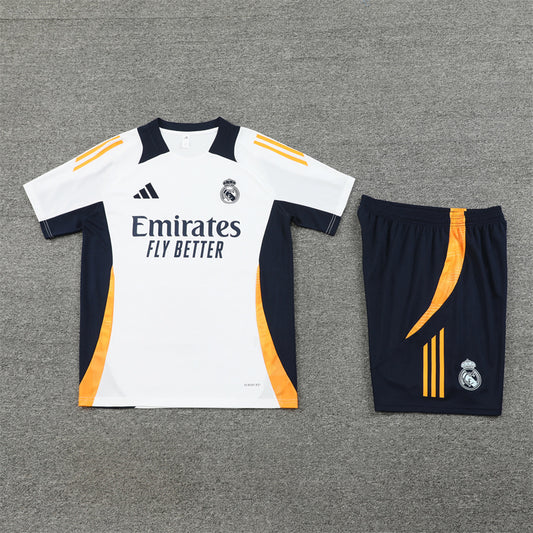 Real Madrid Shorts Set-White, Orange and Black
