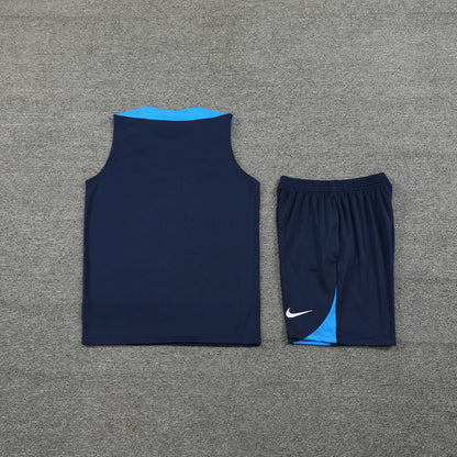 Chelsea Vest Set-Navy Blue