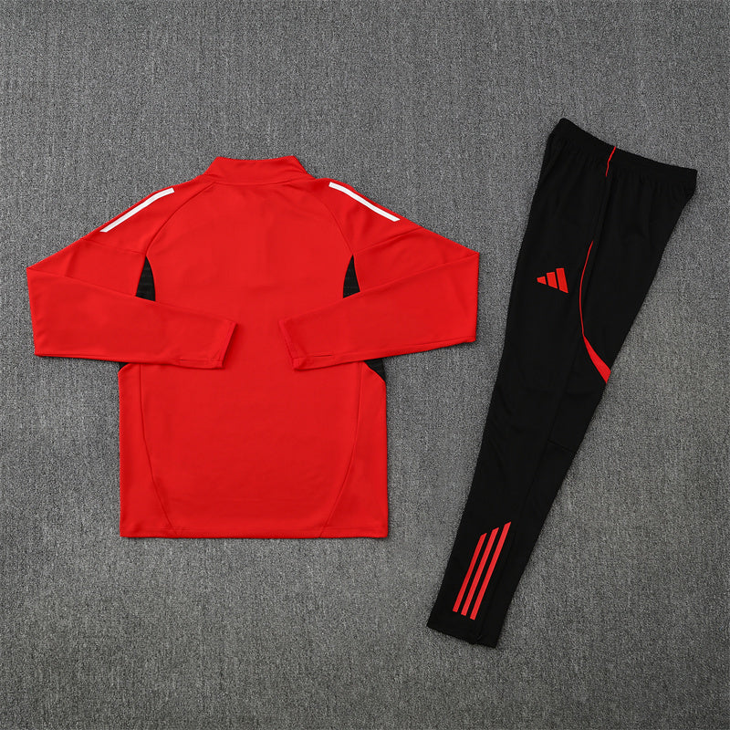Manchester United Tracksuit-Red and Black
