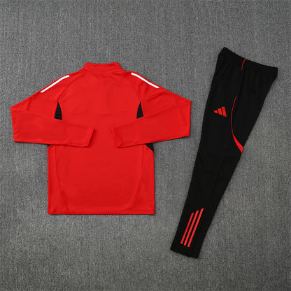 Manchester United Tracksuit-Red and Black