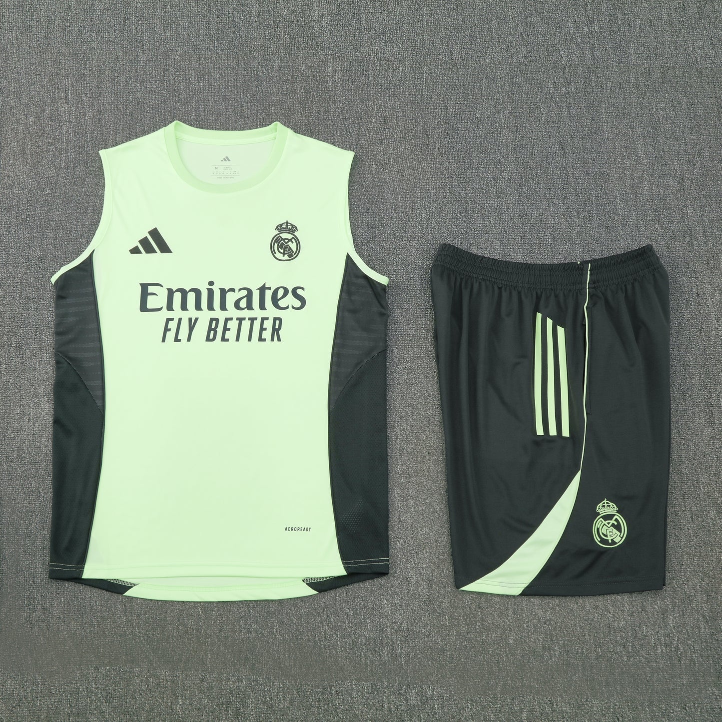 Real Madrid Vest Set-Light Green and Dark Grey