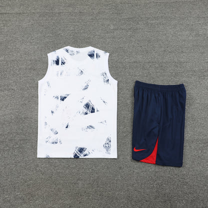 PSG Vest Set-White and Navy Blue