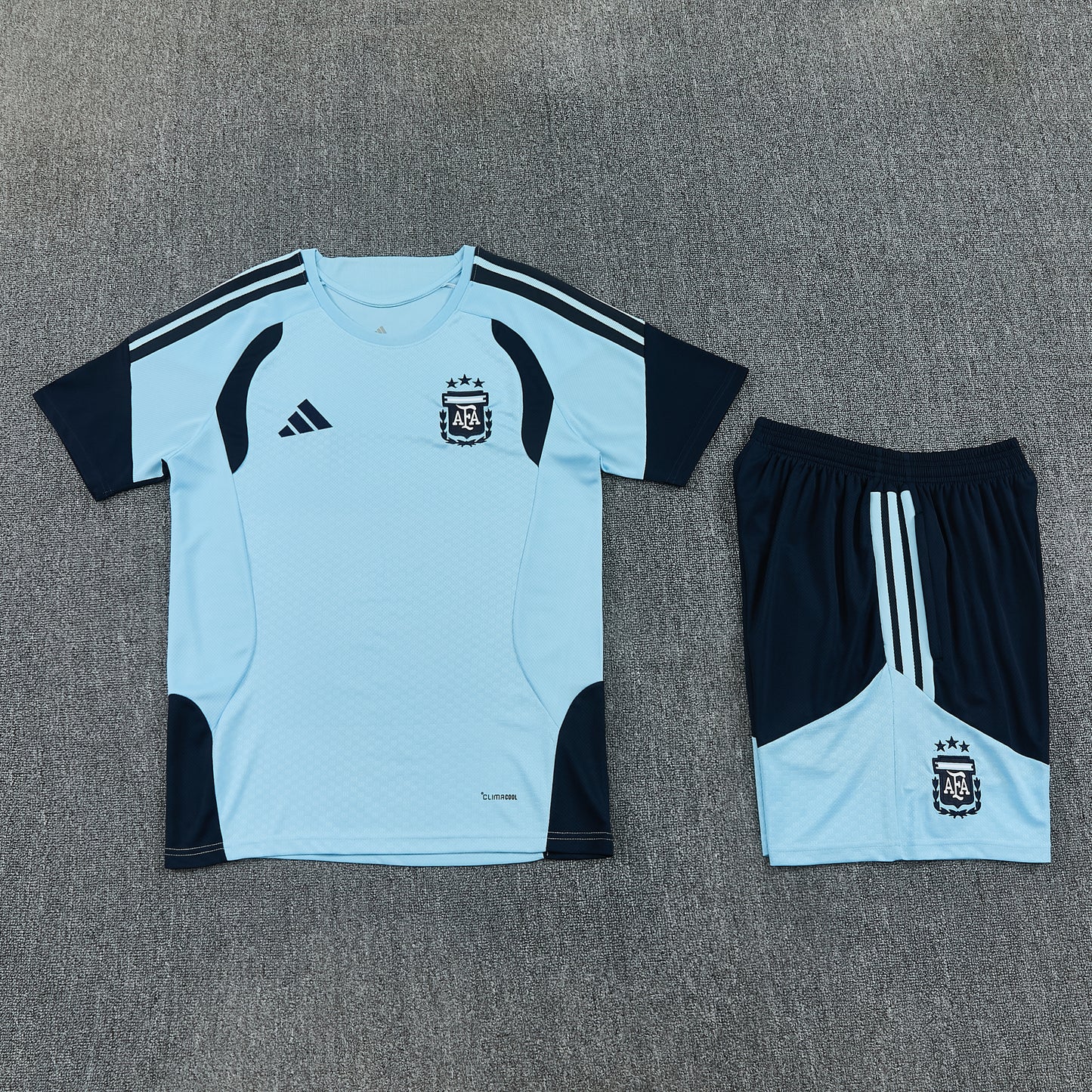 Argentina Shorts Set-Blue and Black