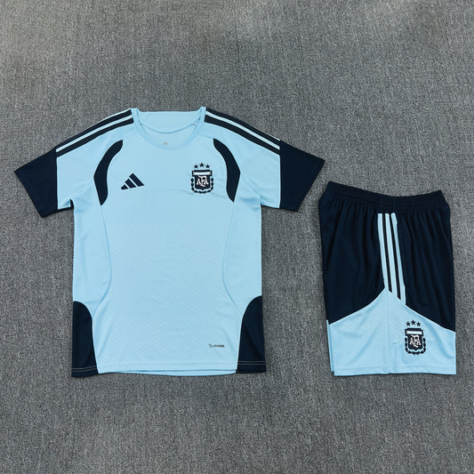 Argentina Shorts Set-Blue and Black