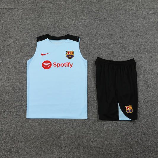 Barcelona Vest Set-Light Blue and Black
