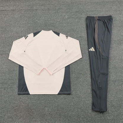 Real Madrid Tracksuit-Cream and Grey