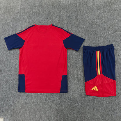 Spain Shorts Set-Red and Navy Blue