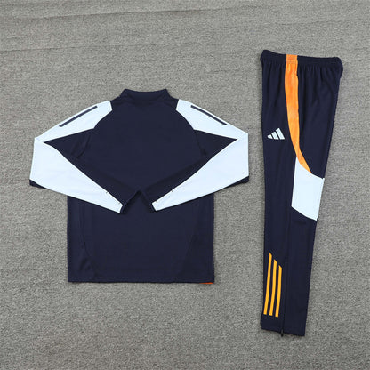 Real Madrid Tracksuit-Black and White