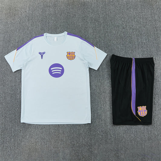 Barcelona Shorts Set-Light Blue and Black