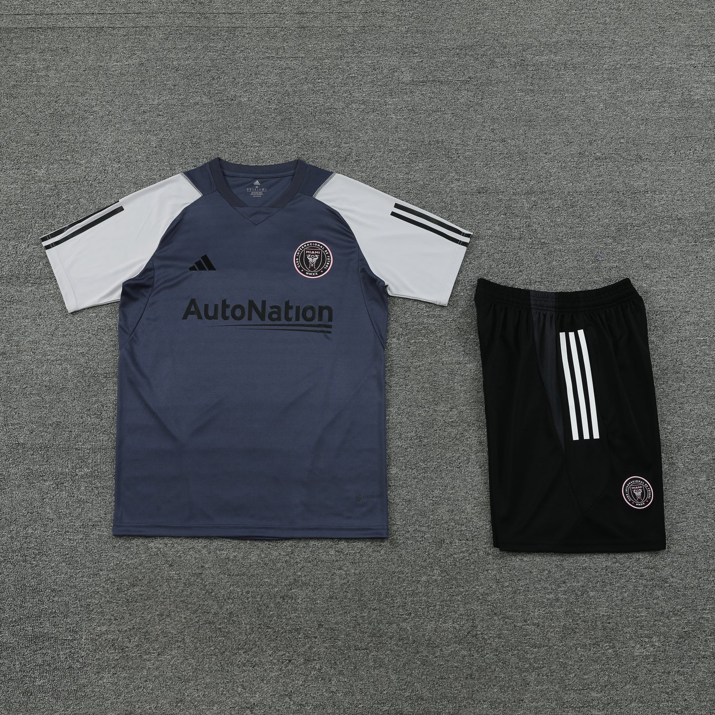 Inter Miami Shorts Set-Grey and Black