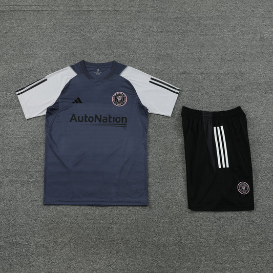 Inter Miami Shorts Set-Grey and Black