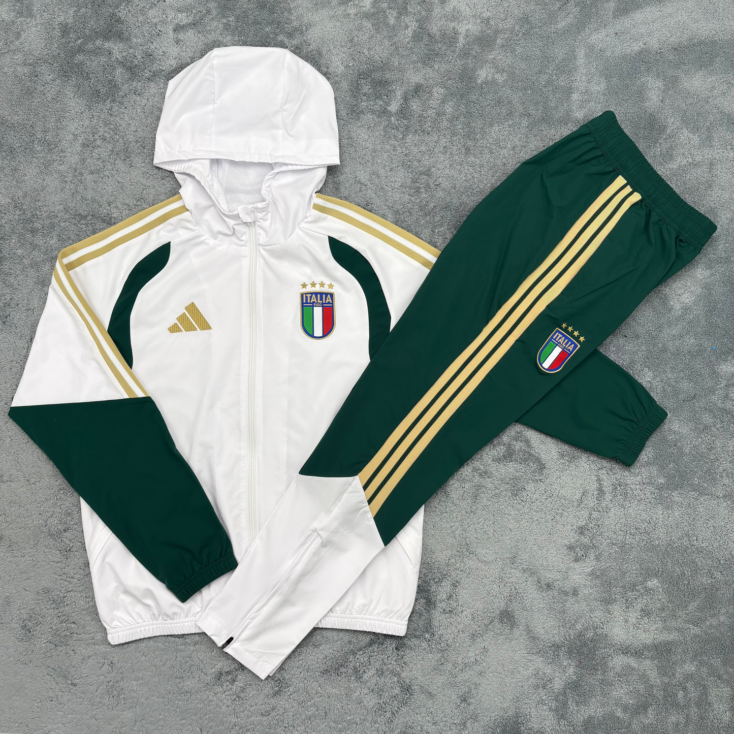 Italy Windbreaker Set - White