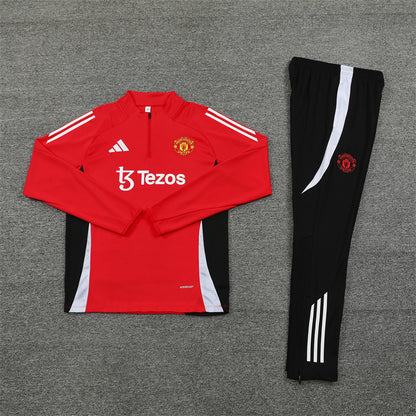 Manchester United Tracksuit-Red and Black