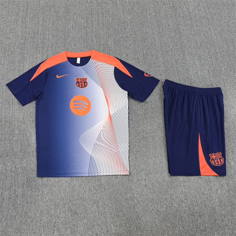 Barcelona Shorts Set-Blue and Navy Blue