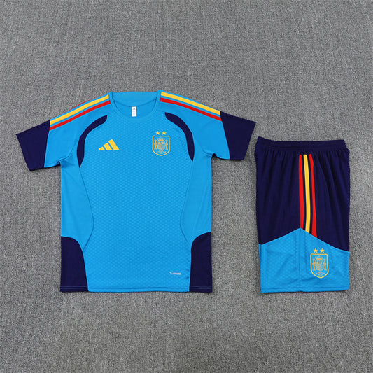 Spain Shorts Set-Blue and Navy Blue
