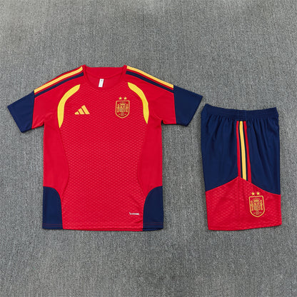 Spain Shorts Set-Red and Navy Blue