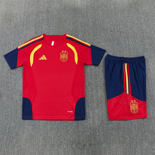 Spain Shorts Set-Red and Navy Blue
