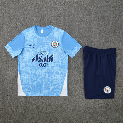 Manchester City Shorts Set-Blue and Navy Blue