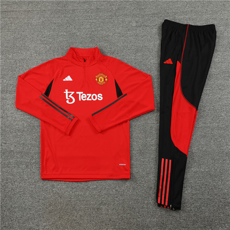 Manchester United Tracksuit-Red and Black