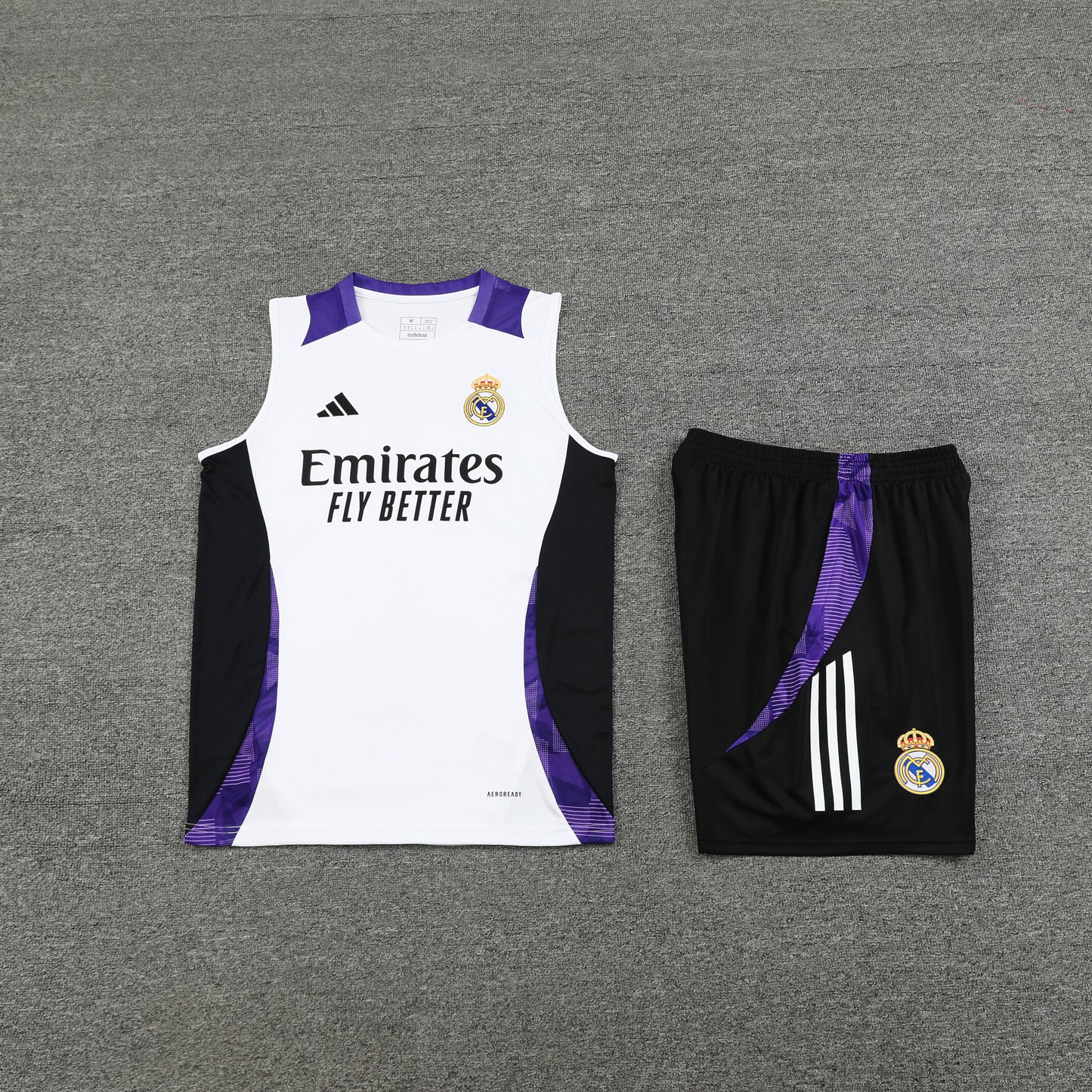 Real Madrid Vest Set-White and Black