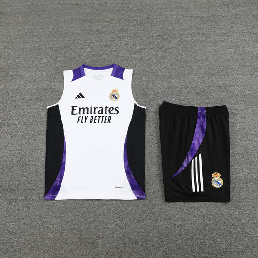 Real Madrid Vest Set-White and Black